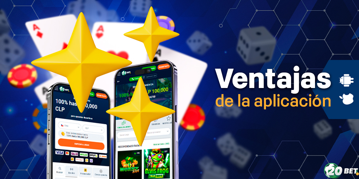 Ventajas de la aplicación móvil de 20Bet